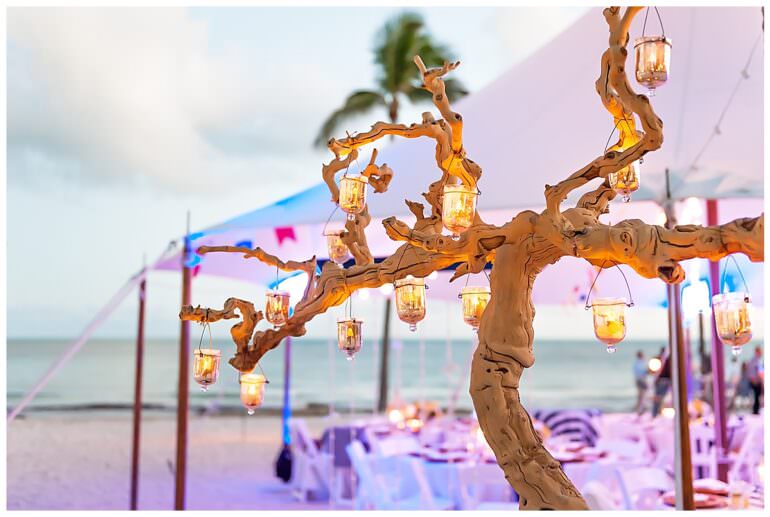 Nautical Wedding Reception Lighting