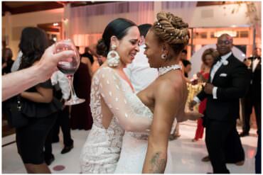 Two Brides Dancing