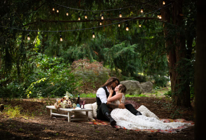 This Forest Wedding Styled Shoot Had a Real-Life Proposal!