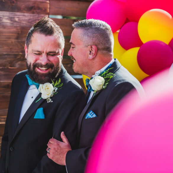 Gay Wedding With Lots of Color