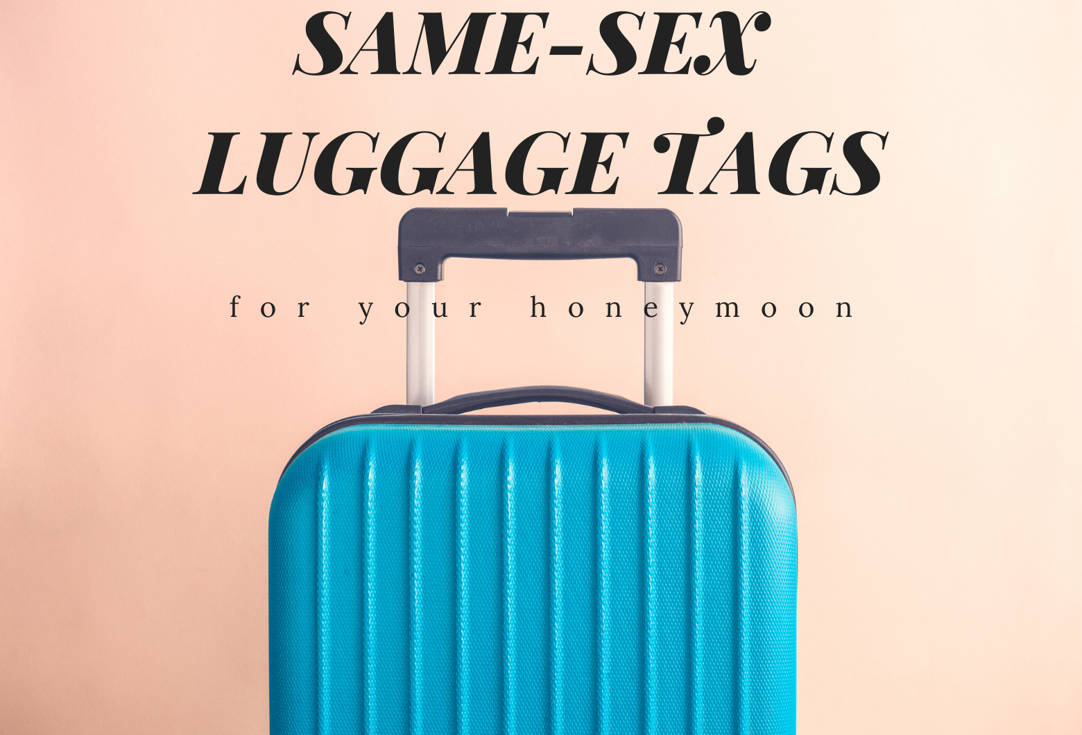 Same Sex Luggage Tags for Your Honeymoon