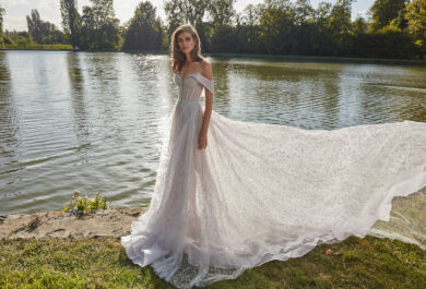 Galia Lahav  A wedding ballgown that is light, airy and