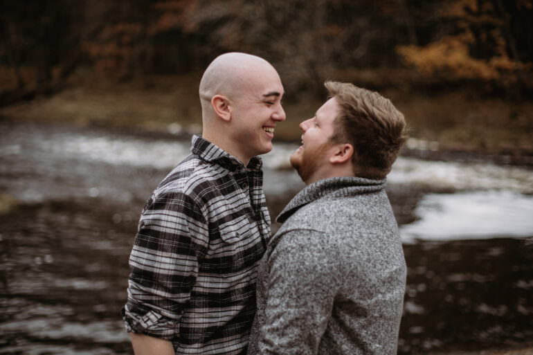 Outdoors LGBTQ Wisconsin Engagement Shoot