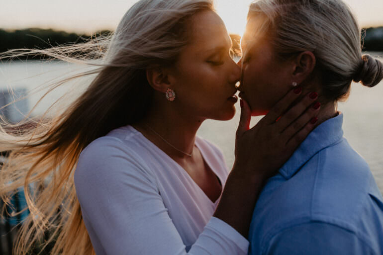 Sun Drenched Lesbian Engagement Shoot