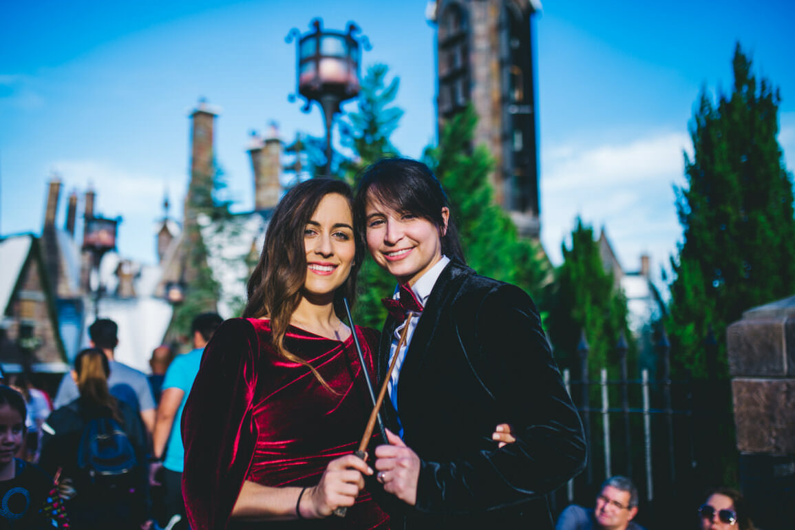 Wizarding World of Harry Potter Engagement Shoot