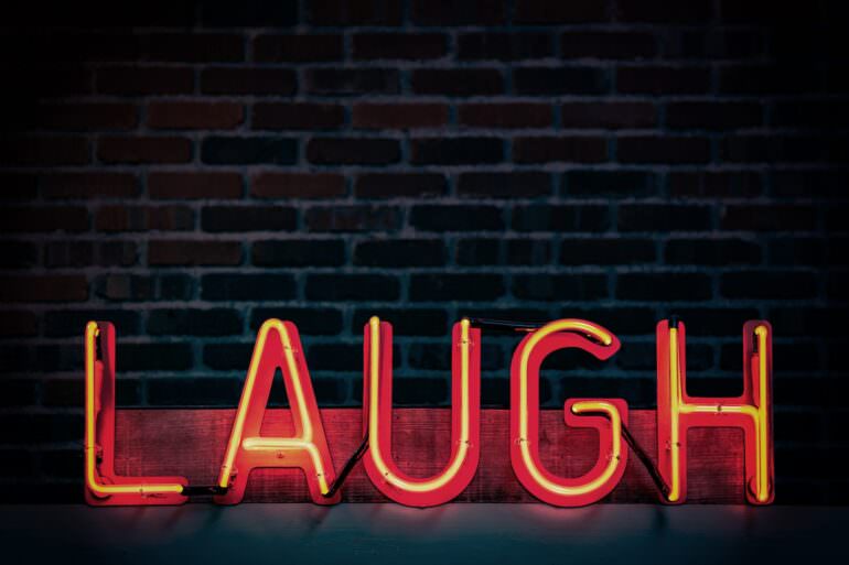 Laugh Neon Sign