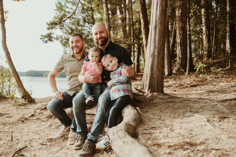 LGBTQ Family Photoshoot in the Woods