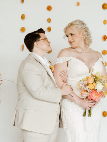 Queer Citrus Wedding Styled Shoot