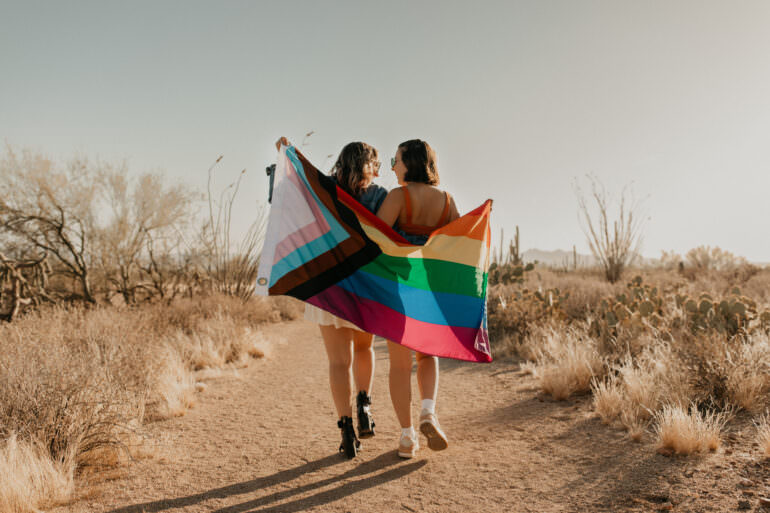 LGBTQ Desert Engagement Shoot Tuscon Arizona