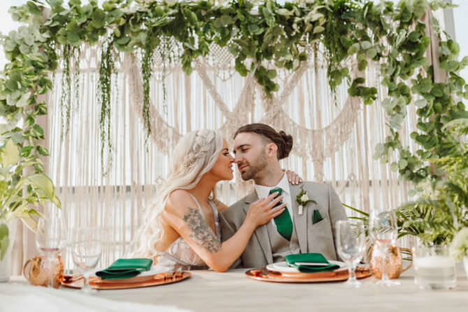 Greenhouse Wedding Inspo with a Modern Boho Aesthetic