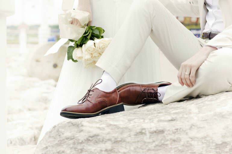 Masculine Wedding Shoes in Small Sizes