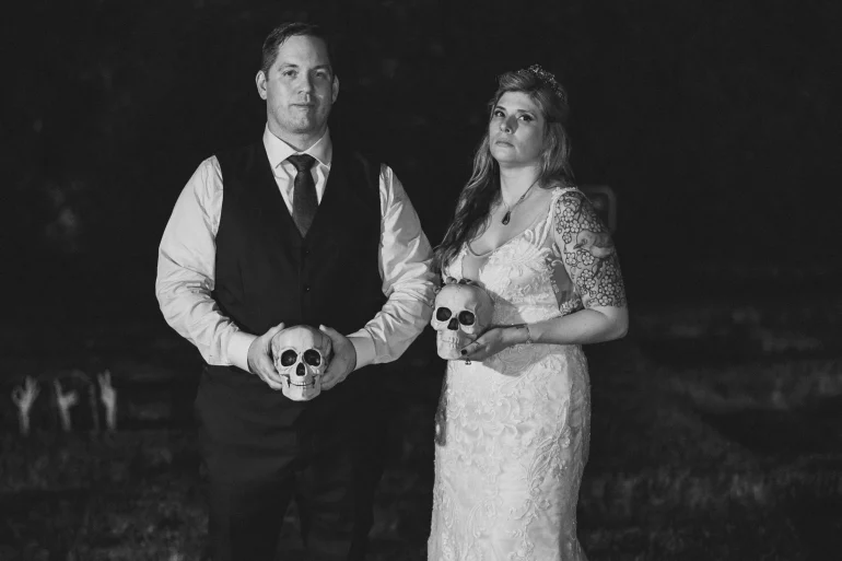 Spooky Halloween Wedding with Eerie Details