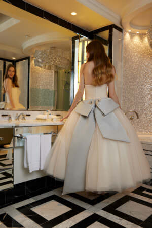 Spring 2025 Bridal Fashion Trends Blue Wedding Dresses Sareh Nouri