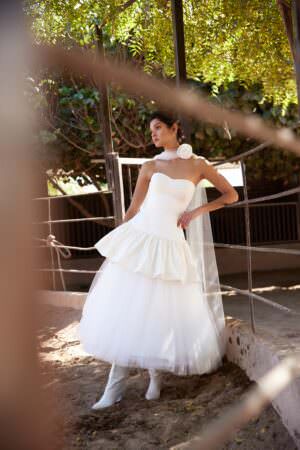 Spring 2025 Bridal Fashion Trends Dropped Waist Nadia Manjarrez