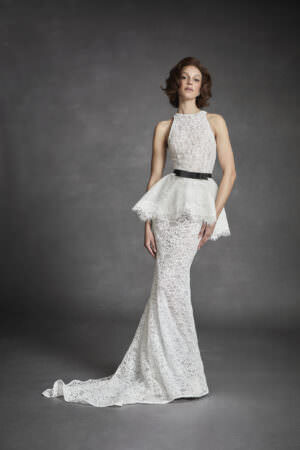 Spring 2025 Bridal Fashion Trends Peplum Jaclyn Whyte