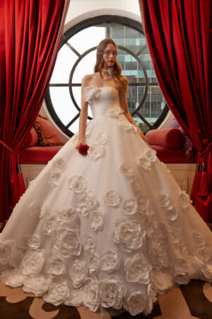 Spring 2025 Bridal Fashion Trends Rosettes Sareh Nouri